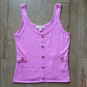 Michael Kors Pink Sweater Tank Top